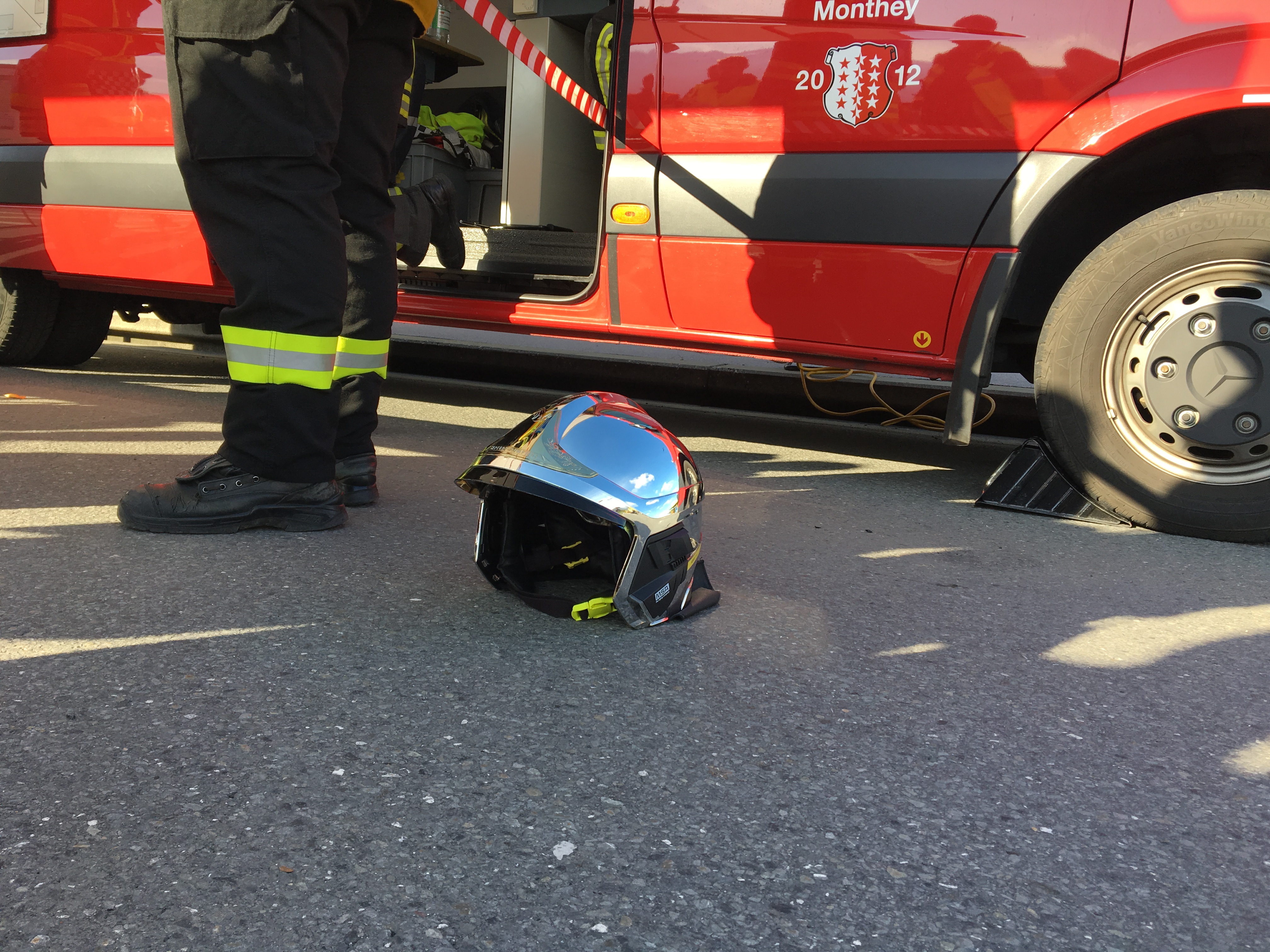 Départ d'incendie à Aigle